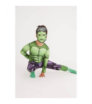 HULK KASLI KOSTÜM 7-9 YAŞ