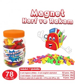 EVA 78 PRÇ MAGNET HARF VE RAKAM