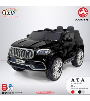 ATA KUMANDALI AKÜLÜ ARABA SİYAH 12 V