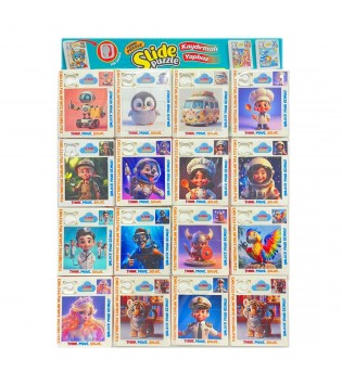 KARTELA BÜYÜK BOY KAYDIRMALI PUZZLE 16 ADET