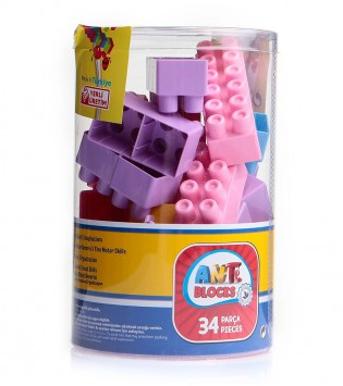 ANT BLOCKS 34 PCS PASTEL LEGO  