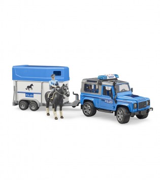 LAND ROVER RÖMORKLU POLİS ARACI & MEMUR VE ATI