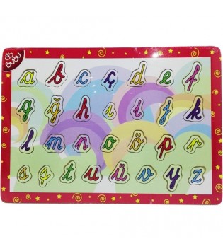 BU-BU AHŞAP PUZZLE EL YAZISI HARFLERİ