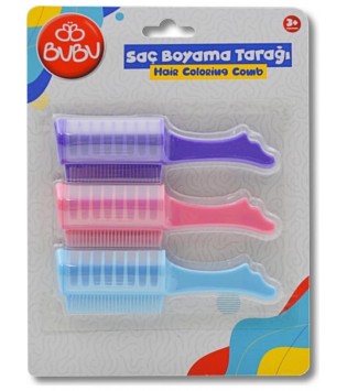 BU-BU SAÇ BOYAMA TARAĞI 3 LÜ