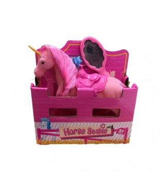 AYNALI AKSESUARLI KADİFE UNICORN AT