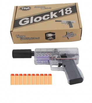 TİİM ŞARJLI TAM OTOMATİK SUSTURUCULU GLOCK TABANCA