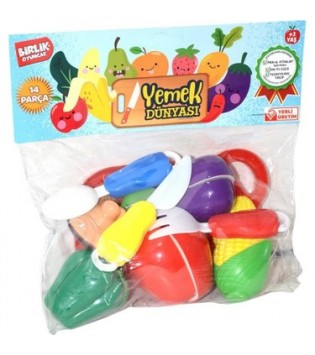 5 MEYVELİ KESİLEBİLEN YEMEK DÜNYASI 14 PARÇA