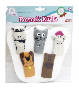 BABYCİM 5Lİ ÇİFTLİK HAYVANLARI PARMAK KUKLA