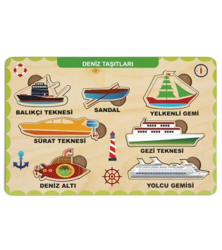 AHŞAP DENİZ TAŞITLARI EĞİTİCİ SET