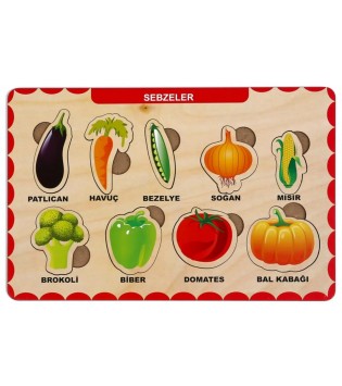 AHŞAP SEBZELER EĞİTİCİ SET