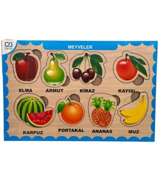 AHŞAP MEYVELER EĞİTİCİ SET