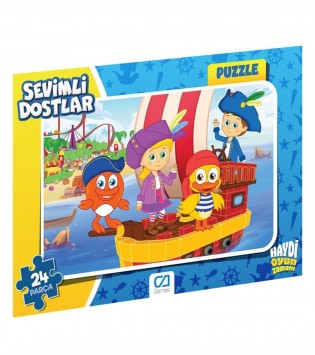 SEVİMLİ DOSTLAR FRAME PUZZLE -24