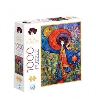 PELERİNLİ KADIN PUZZLE 1000