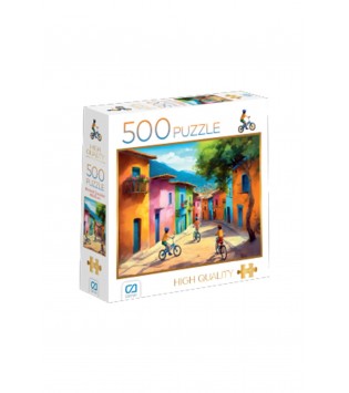 BİSİKLETLİ ÇOCUKLAR PUZZLE 500