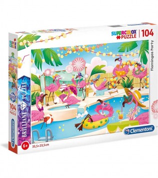 CLEMENTONI 104 PARÇA PUZZLE PIRLANTA FLAMİNGO