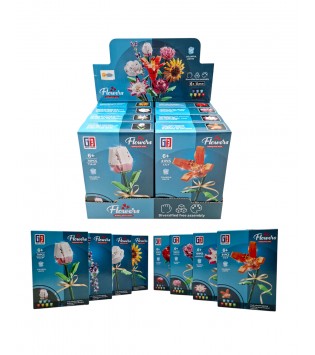 KUTUDA 8 ASST.70-121 PARÇA IŞIKLI ÇİÇEK LEGO