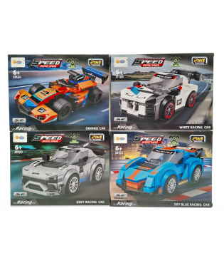 KUTUDA 4 ASST.207-231 PARÇA 2'Sİ 1 ARADA ÇEKBIRAK LEGO ARABA