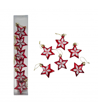 PVC KUTUDA 6LI 5 CM. YILDIZ SÜS
