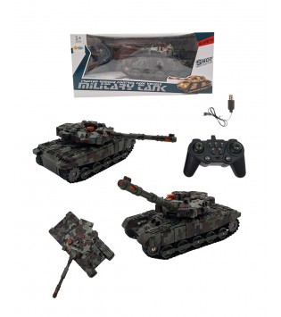 2.4G UZAKTAN KUMANDALI SESLİ ŞARJLI TANK