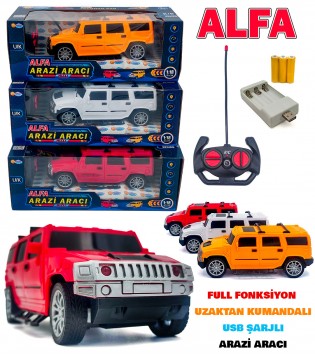 1:18 UZAKTAN KUMANDALI ŞARJLI HUMMER ARABA