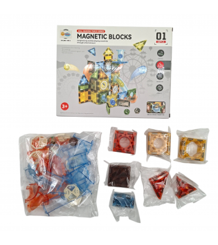 KUTUDA 68 PARÇA MANYETİK BLOKLAR