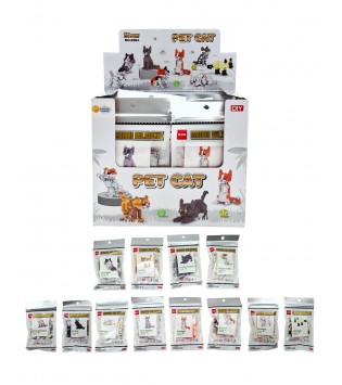 BLOK KEDİ YAPI SETİ 12 ASST.