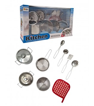 KUTUDA MUTFAK SETİ METAL 11 PCS