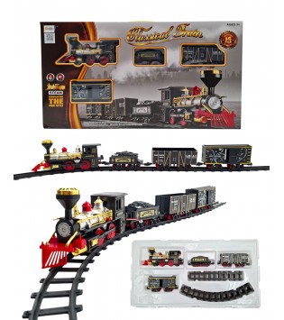 IŞIKLI SESLİ DUMAN ÇIKARAN 14 PCS TREN