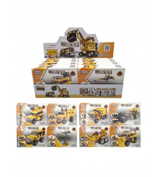 KUTUDA 8 ASST.İŞ MAKİNASI ARAÇLAR LEGO