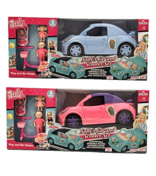 SALLYS CAR AND SCOOTER SET