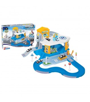 2 KATLI POLİS GARAJ SET VE MEGA PİST