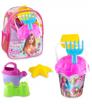 BARBIE RESİMLİ SIRT ÇANTALI PLAJ SET