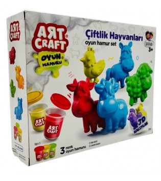ART CRAFT ÇİFTLİK HAYVANLARI HAMUR SET 168 GR