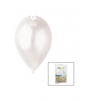 METALİK BALON BEYAZ RENK KOLİ İÇİ 50 PK