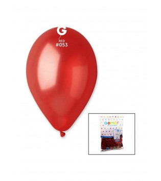 METALİK BALON KIRMIZI  RENK KOLİ İÇİ 50 PK