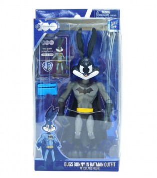 Warner Bros Bugs Bunny-Batman Kıyafetiyle 18 cm Koleksiyon Figürü