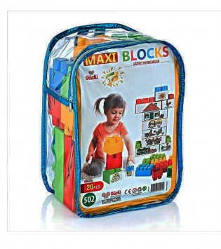 Maxi Toy Bloks 502, 20 PCS (within bagpack)
Maxi Blok 502