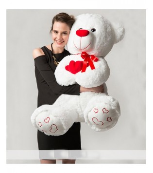 100 CM PELUŞ KALPLİ AYI