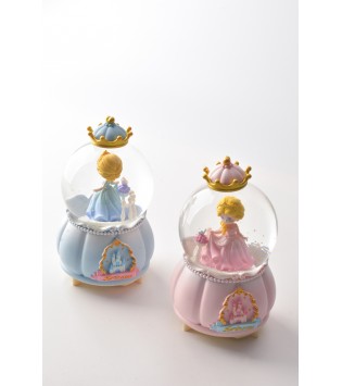 IŞIKLI MÜZİKLİ İÇİ DÖNEN PRENSES BÜYÜK BOY KAR KÜRESİ