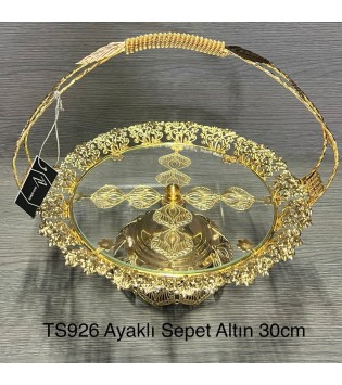 SAPSIZ CAM ALTIN GĞMĞŞ YUVARLAK MEYVELİK