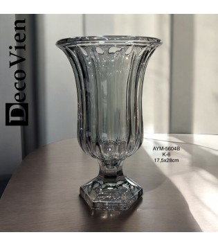 FÜME RENK AYAKLI VAZO