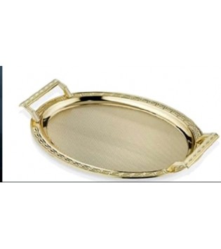 GOLD RENK OVAL BÜYÜK  BOY TEPSİ