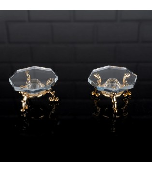 SEKİZGEN CAM AYAKLI YÜZÜKLÜK