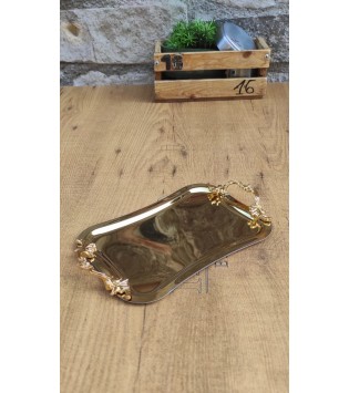 VİNTAGE ORTA BOY İTALYAN SAP GOLD TEPSİ