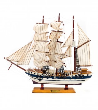 50 CM AHŞAP YELKENLİ GEZİ TEKNESİ