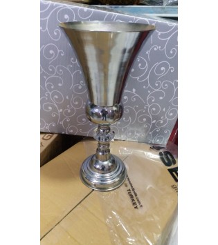 ALTIN GÜMÜŞ ORTASI TAŞLI 35 CM VAZO