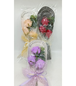 3 LÜ GÜL BUKETİ TÜLLÜ HEDİYELİK