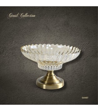 METAL AYAKLI  GOLD MEYVELİK GONDOL