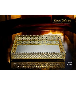 DEKORATİF CAM EŞYA40X30X6