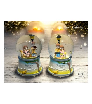 BÜYÜK BOY IŞIKLI MÜZİKLİ PÜSKÜRTMELİ KAR KÜRESİ